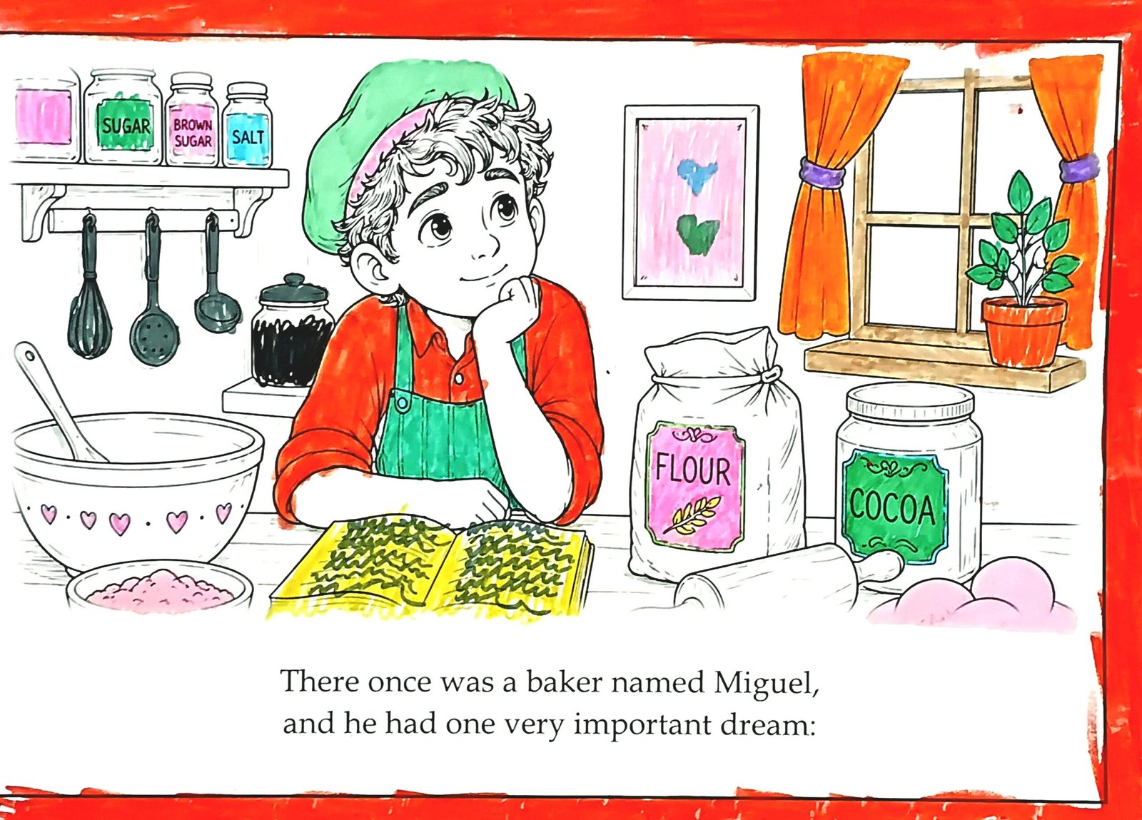 A reader’s coloured Miguel page